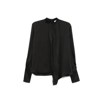 Magda Butrym Round Neck Silk Blouse