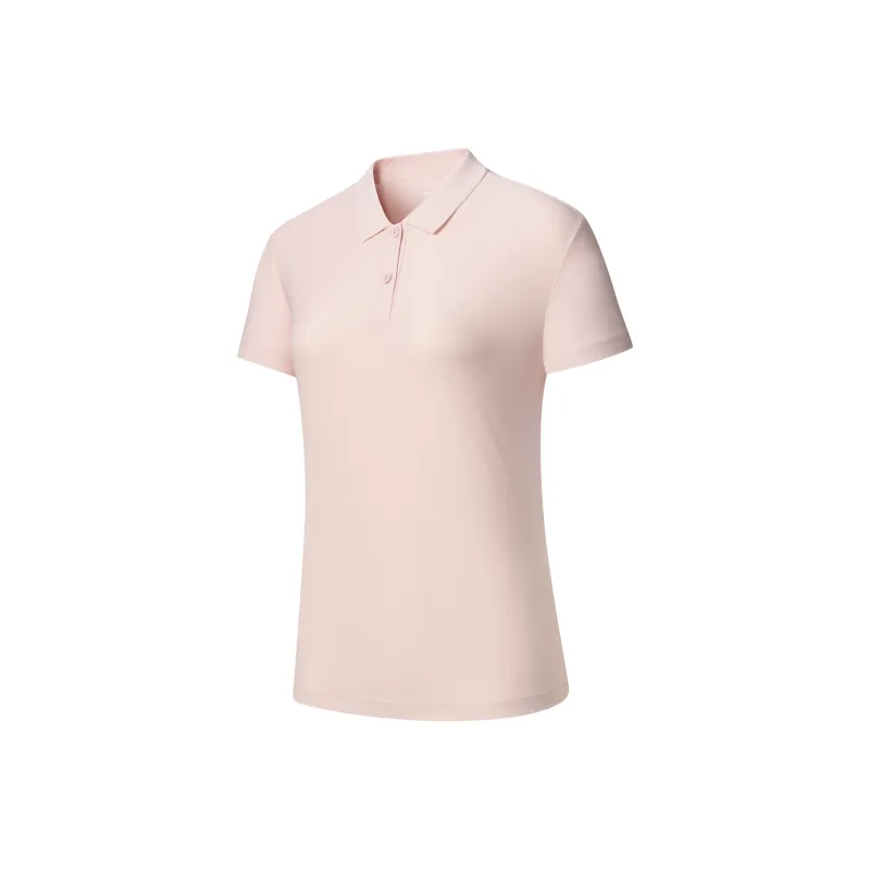 Erke Polo Shirt Women's Peony Pink-0