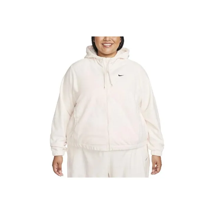Nike Therma FIT One Women's Oversized Full Zip Fleece Hoodie Plus Size-0