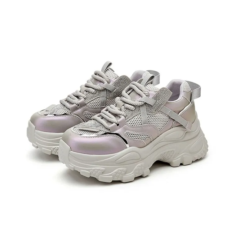 DAPHNE Waterproof Low Top Chunky Sneakers Women's-5