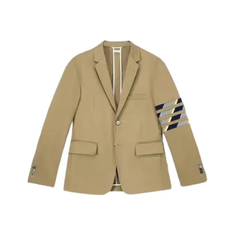 THOM BROWNE Business Suits Men Camel-0
