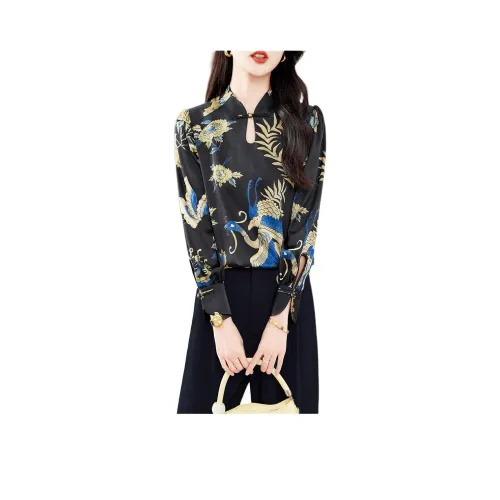 Yi Mengyuan Shirt Women's Phoenix Nest Peony