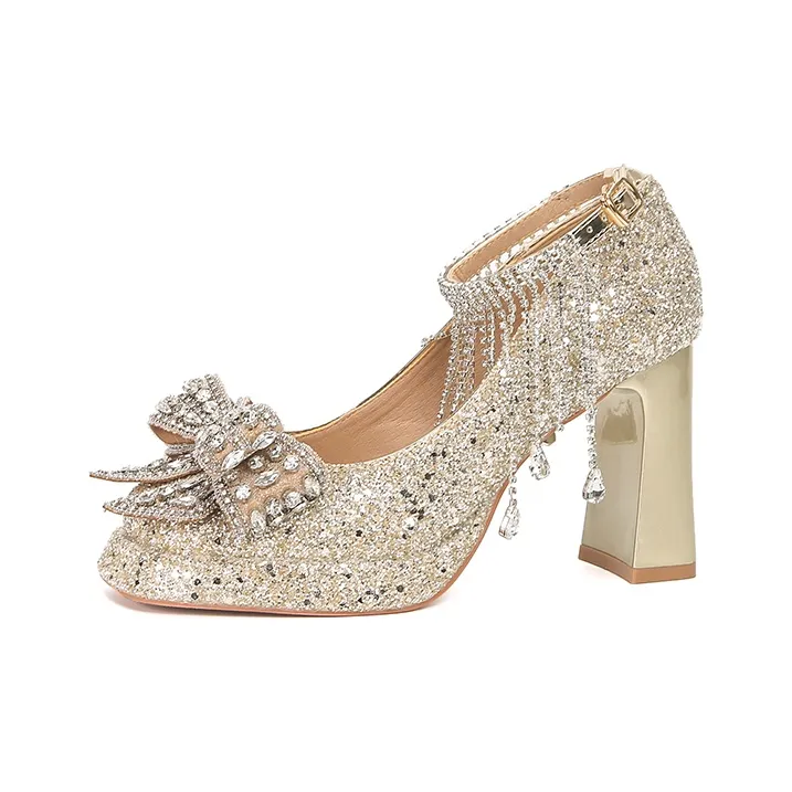 Zubumei Chunky Heel High Heels Women's-6