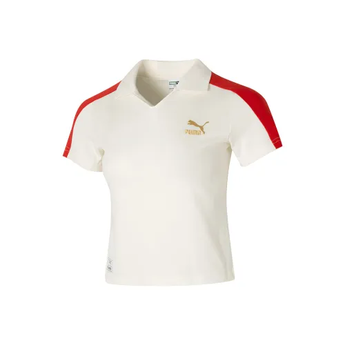 PUMA Polo Shirts Women's White