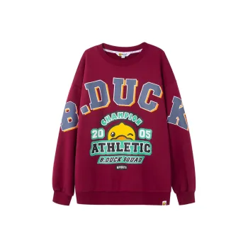 B.Duck Sweatshirt Women's Dark Red