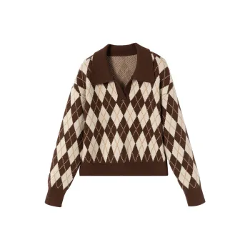XIANGYING Knitwear Women's Coffee