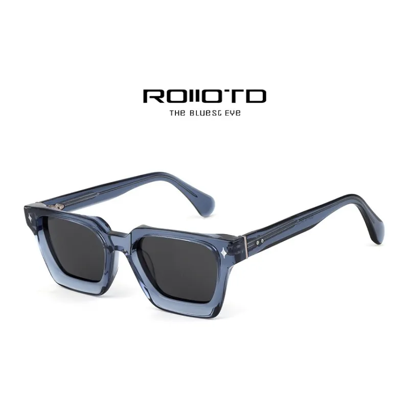ROLLOTD Plate Frame Square Sunglasses Unisex-7