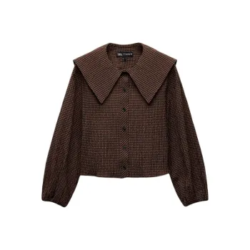 ZARA Shirts Women's Red Brown