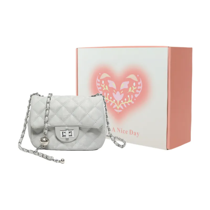 Yalu PVC Crossbody Bag Unisex White/Silver/Black/Pink-17