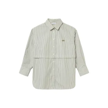 LACOSTE Shirt Women's Khaki Green