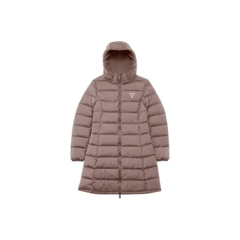 GUESS Aleta Long Puffer Jacket Jackets Coats Women's Soft Water Mink Color