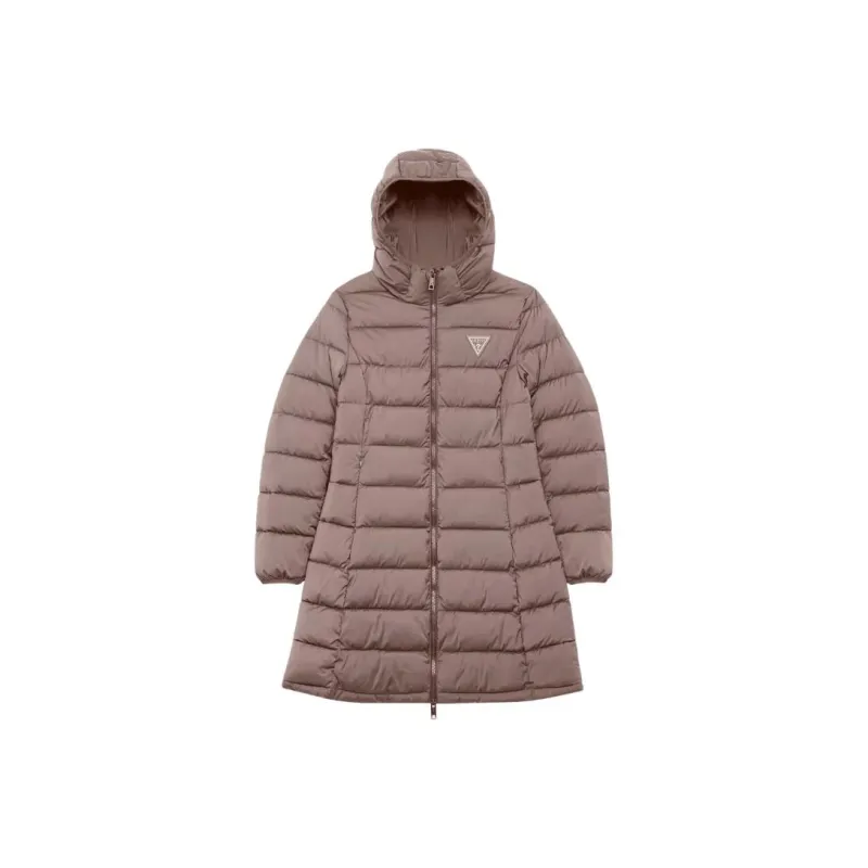 GUESS Aleta Long Puffer Jacket Jackets Coats Women's Soft Water Mink Color-0