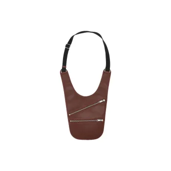 MM6 Maison Margiela Cow Leather Saddle Bag, Shoulder Bag Unisex Brown