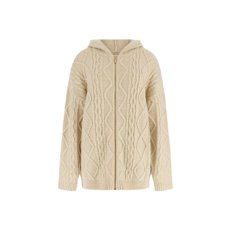 GUESS Chiba Full-Zip Sweater Jackets Coats Women's Umber-0