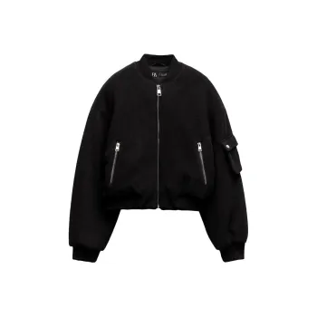 ZARA Jackets & Coats Women's Blue