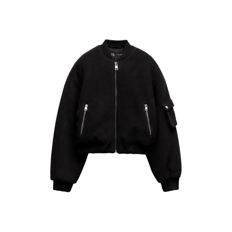ZARA Jackets & Coats Women's Blue-0