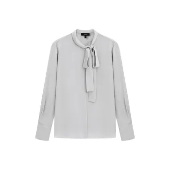 THEORY Shirt Women's Silver White