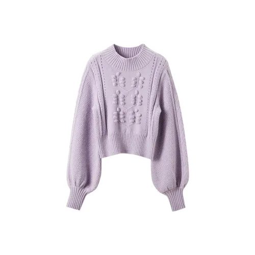 XIANGYING Knitwear Women's Purple