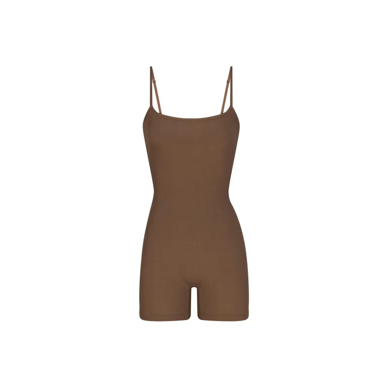 SKIMS SOFT LOUNGE SCOOP ONESIE Bodysuits Women's OXIDE/Oxide-0