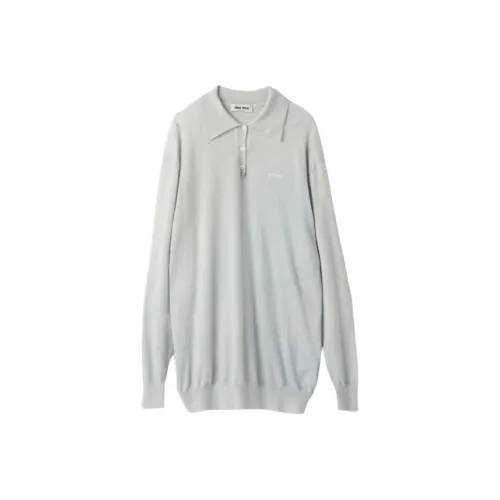 MIU MIU Polo Shirt Women's Mango Yellow Multicolor