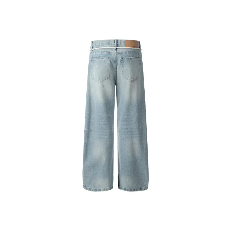 COLDSTONE Jeans Unisex Washed Blue-1