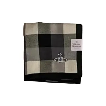 Vivienne Westwood Silk Scarves Unisex Black White
