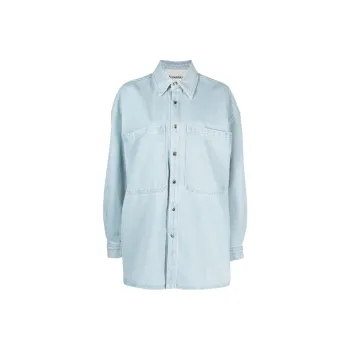 NANUSHKA Beaux Sun bleached Denim Shirt