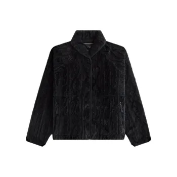 KITH FW24 Grayson Cable Sherpa Jacket Women's Black