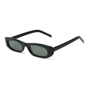 ROLLOTD Plate Frame Oval Sunglasses Unisex