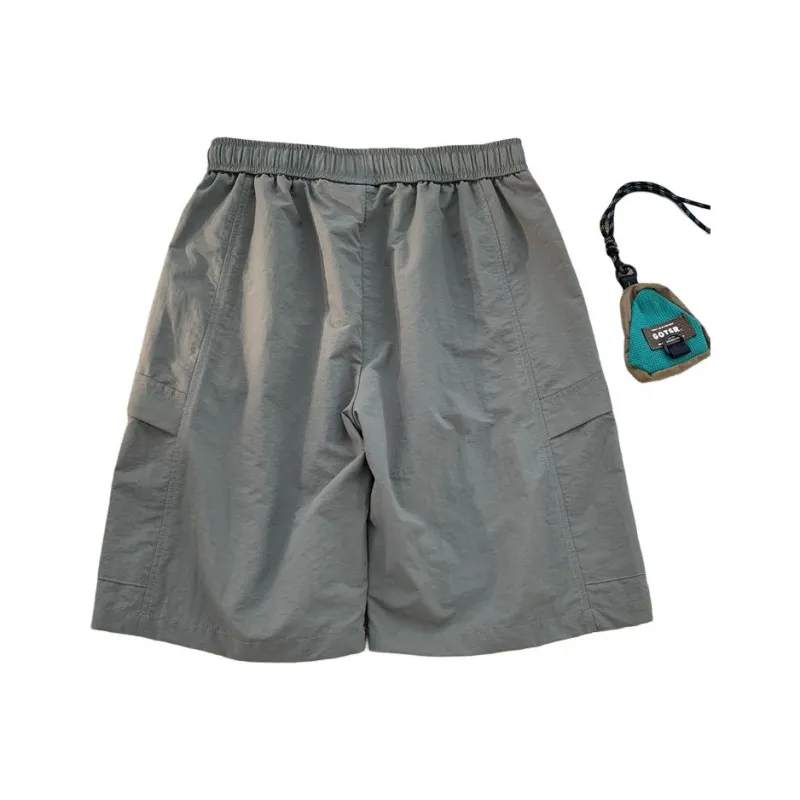 GROW DATE Cargo Shorts Unisex Black-21