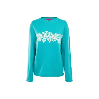 The Elder Statesman Jones Floral-jacquard Cashmere Jumper