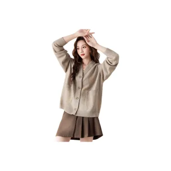 Tonlion Knitwear Women's Milk Coffee