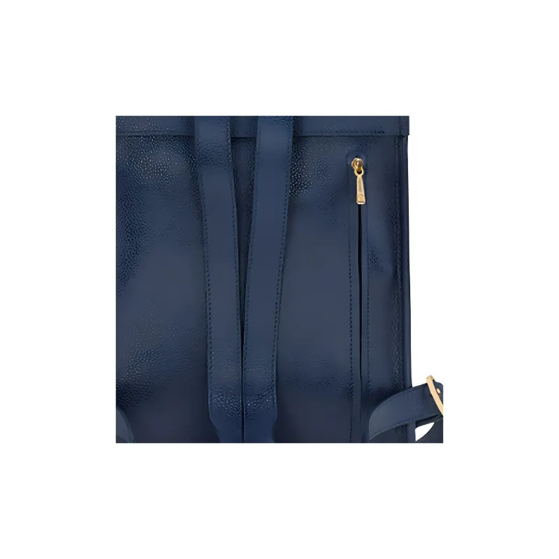 LONGCHAMP Le Foulonné Cow Leather Backpack Women's Blue-3