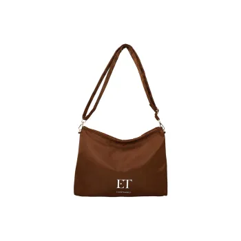 Everthames Nylon Fabric Shoulder Bag Regular Unisex Brown
