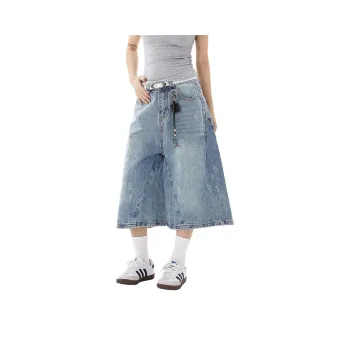 Pirkadat Denim Shorts Unisex Blue
