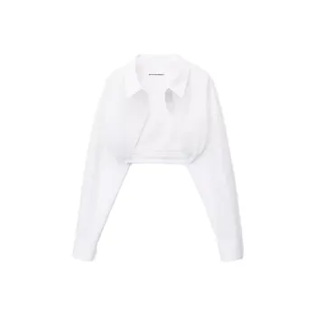 Alexander Wang Layered Cropped Shirt