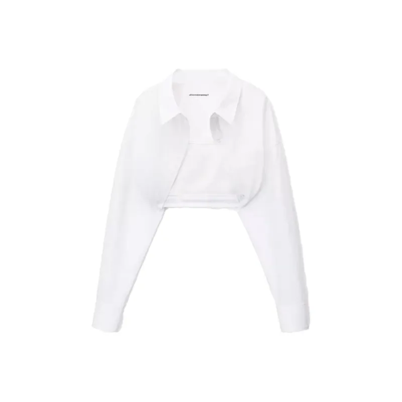 Alexander Wang Layered Cropped Shirt-0
