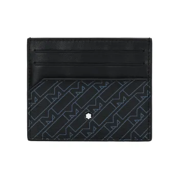 MONTBLANC M_Gram 4810 PVC Card Holder Men's Blue/Black