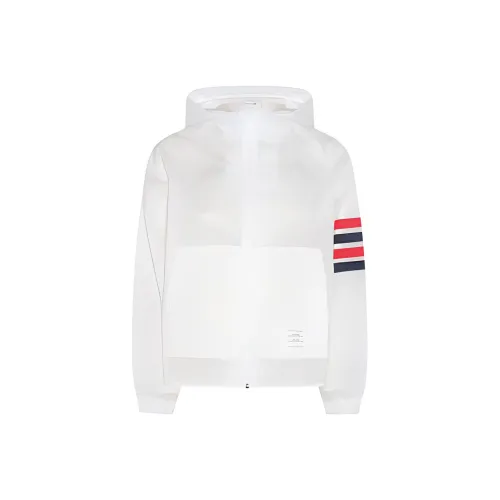 THOM BROWNE 4 Bar Stripe Detailed Hooded Jacket