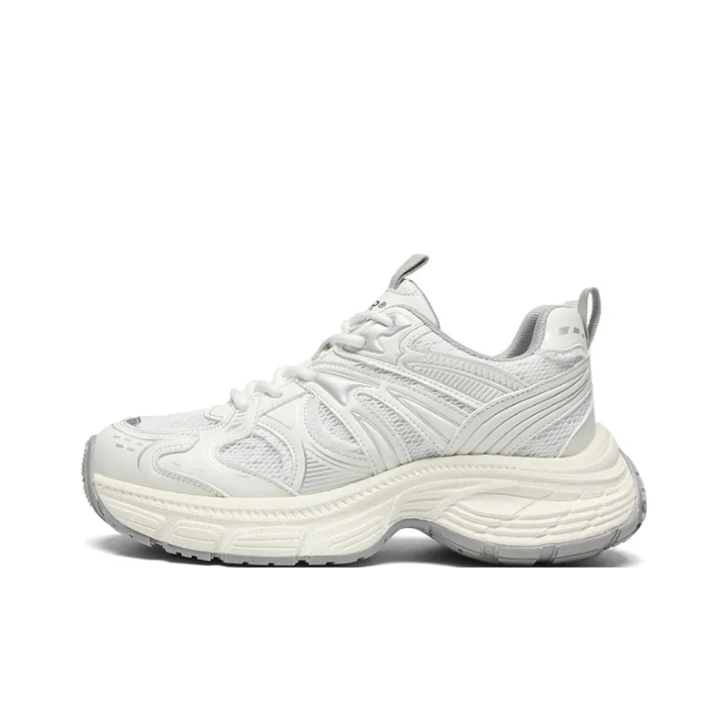 ZHR Chaser Of The Light Cushioning Abrasion Resistant Lightweight Height Increasing Mat Low Top Chunky Sneakers Women's-5