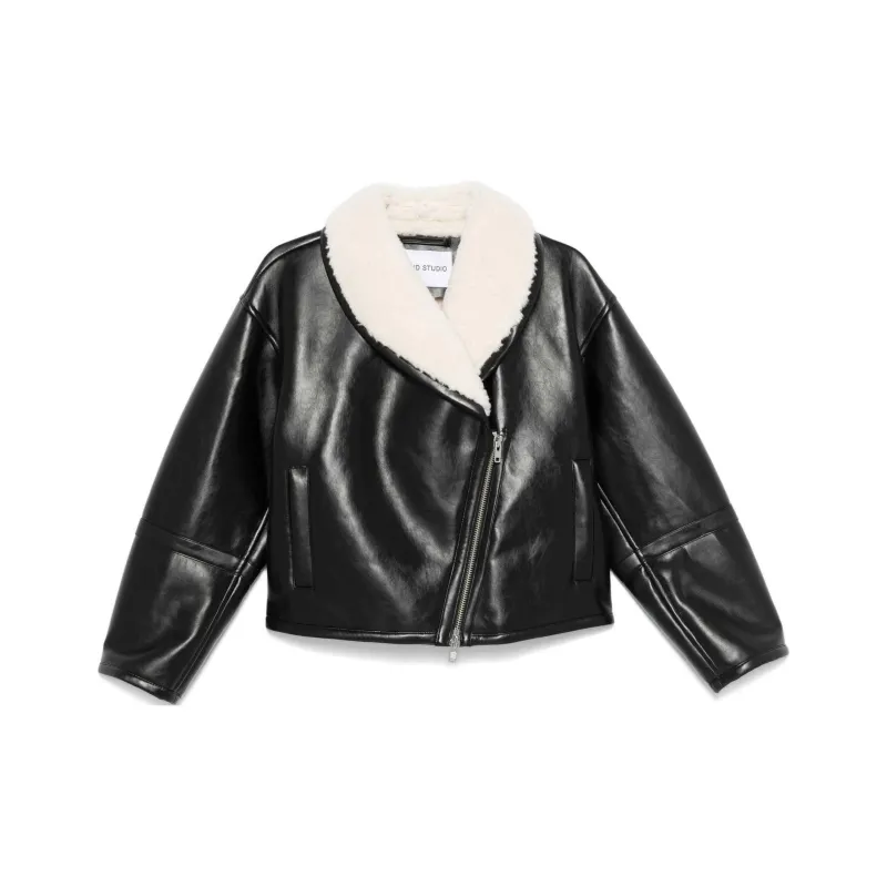 STAND STUDIO Faux leather Biker Jacket-0