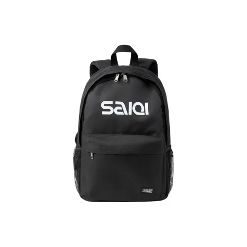 SAIQI Polyester Backpack Unisex Black/Gray