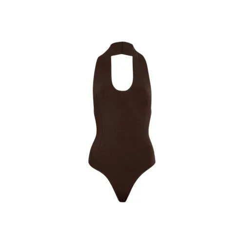 KHAITE Toto Sleeveless Knitted Bodysuit