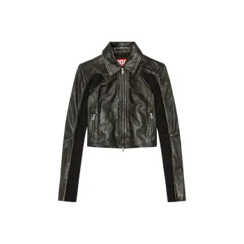 DIESEL SS24 Jackets & Coats Women's Black Brown