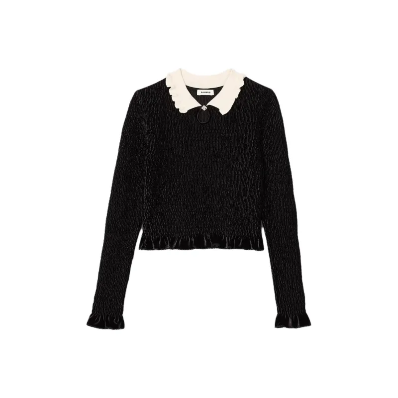 Sandro Shirred Top-0