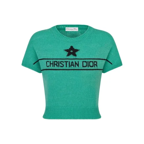 DIOR DIORIVIERA SS24 Cashmere Sweater Women's Sea Blue