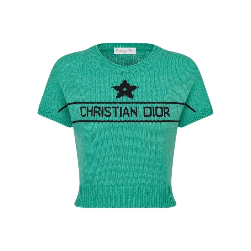 DIOR DIORIVIERA SS24 Cashmere Sweater Women's Sea Blue-0
