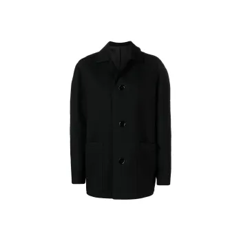 Lemaire Curved shoulder Button front Jacket