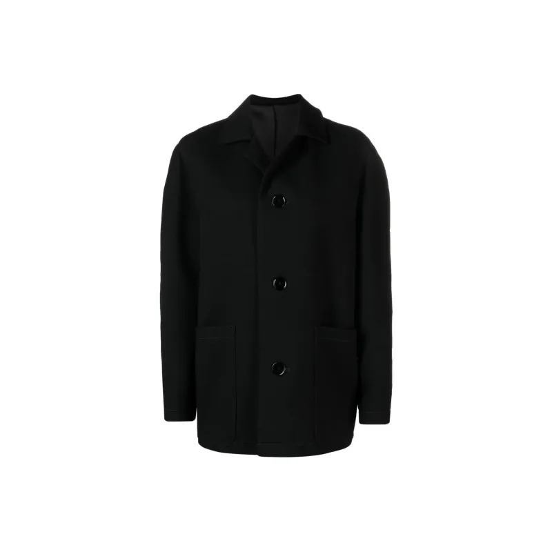 Lemaire Curved shoulder Button front Jacket-0