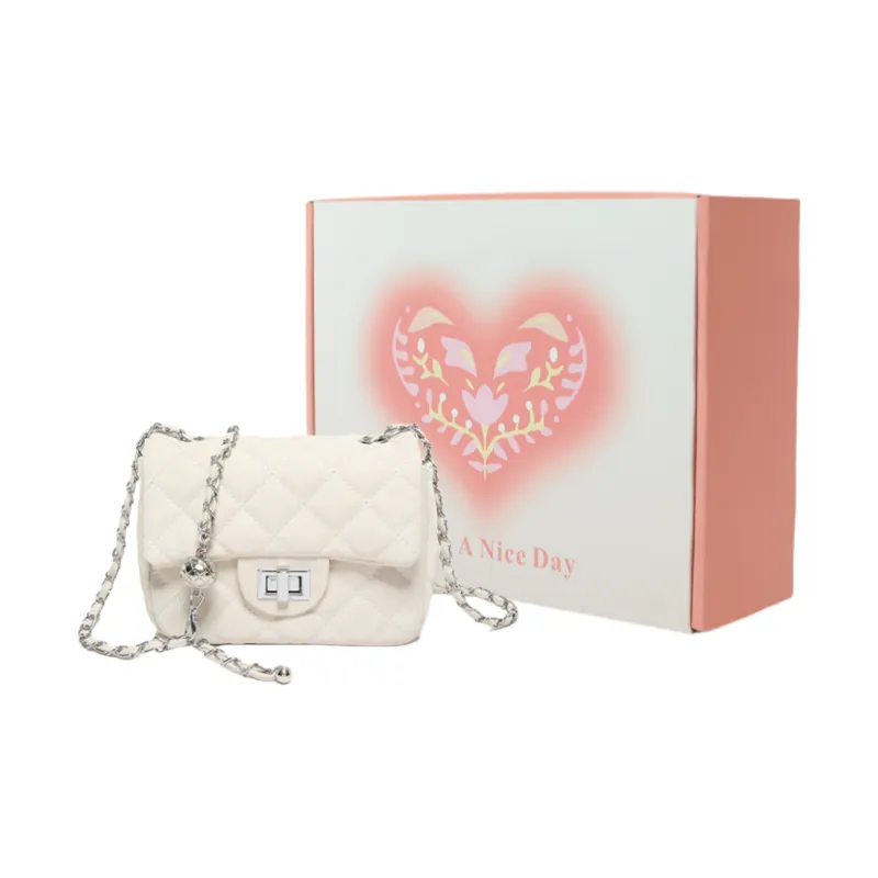 Yalu PVC Crossbody Bag Unisex White/Silver/Black/Pink-16